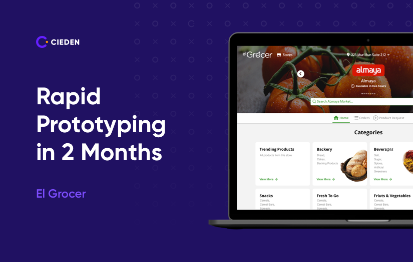 Online grocery app screenshot 1
